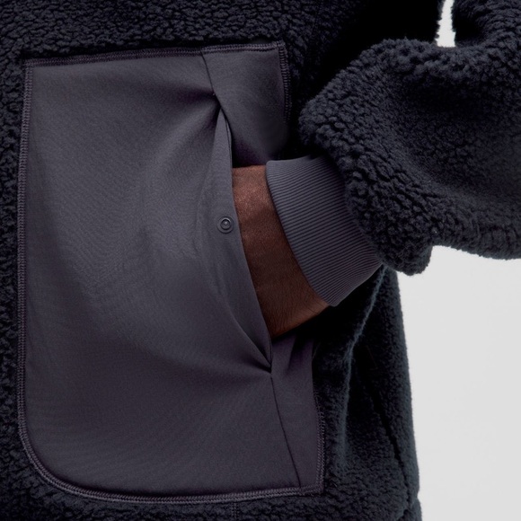 Lululemon Men’s High Pile Fleece Full-Zip Jacket in Black Night XL NWT - Picture 10 of 10